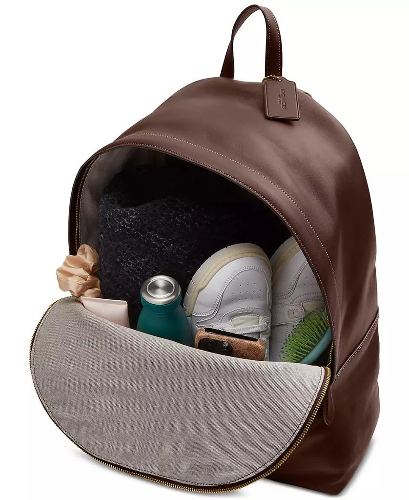 Coach Leather Kisslock Large Frame Backpack 5