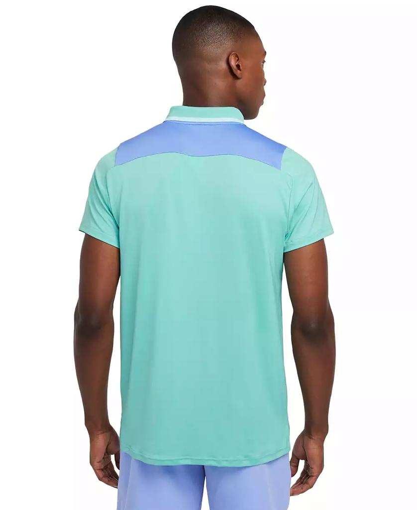 NIKE Men's Advantage Dri-FIT Colorblocked Tennis Polo Shirt