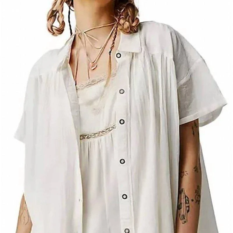 Free People Float Away Top Optic White 1