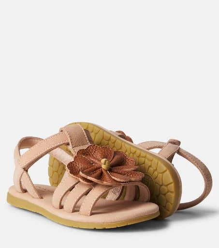 Donsje Iles floral-appliqué leather sandals 5
