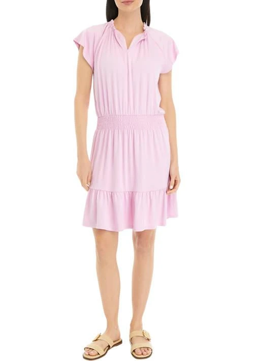 Wonderly Petite Smocked Waist Mini Dress 1