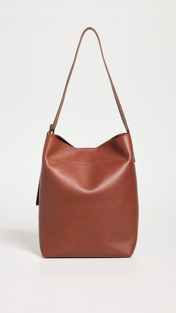 Madewell The Essential Bucket Tote in Leather - Tote Bags