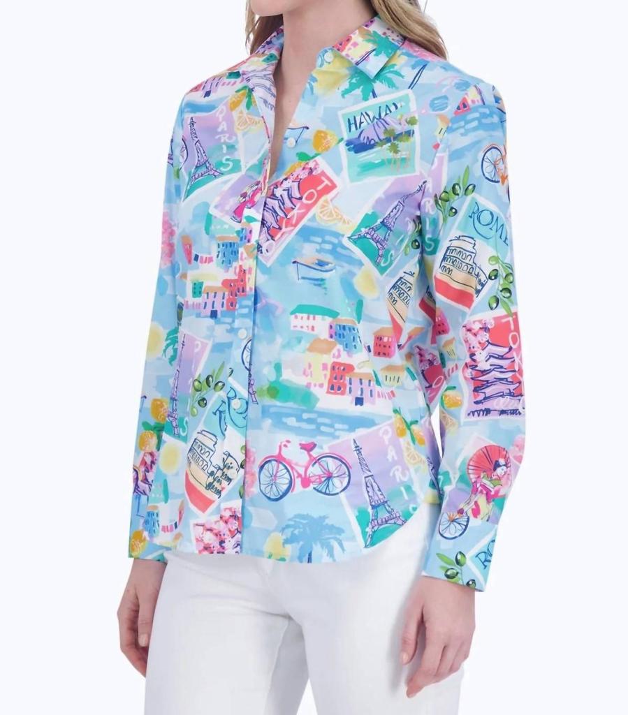 FOXCROFT Foxcroft - Meghan Long Sleeve Shirt