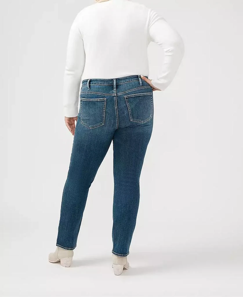 Silver Jeans Co. Plus Size Most Wanted Mid Rise Straight Leg Jeans 3