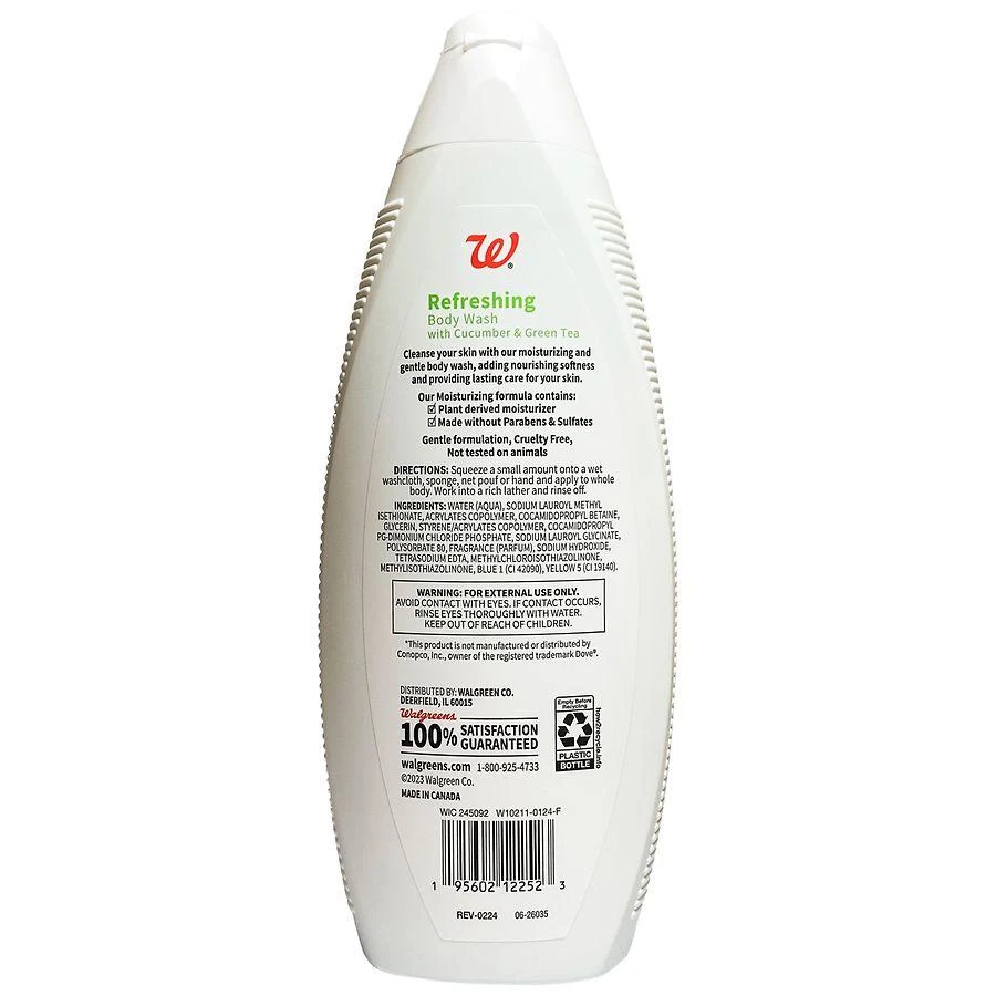 Walgreens Refreshing Body Wash With Cucumber & Green Tea 2