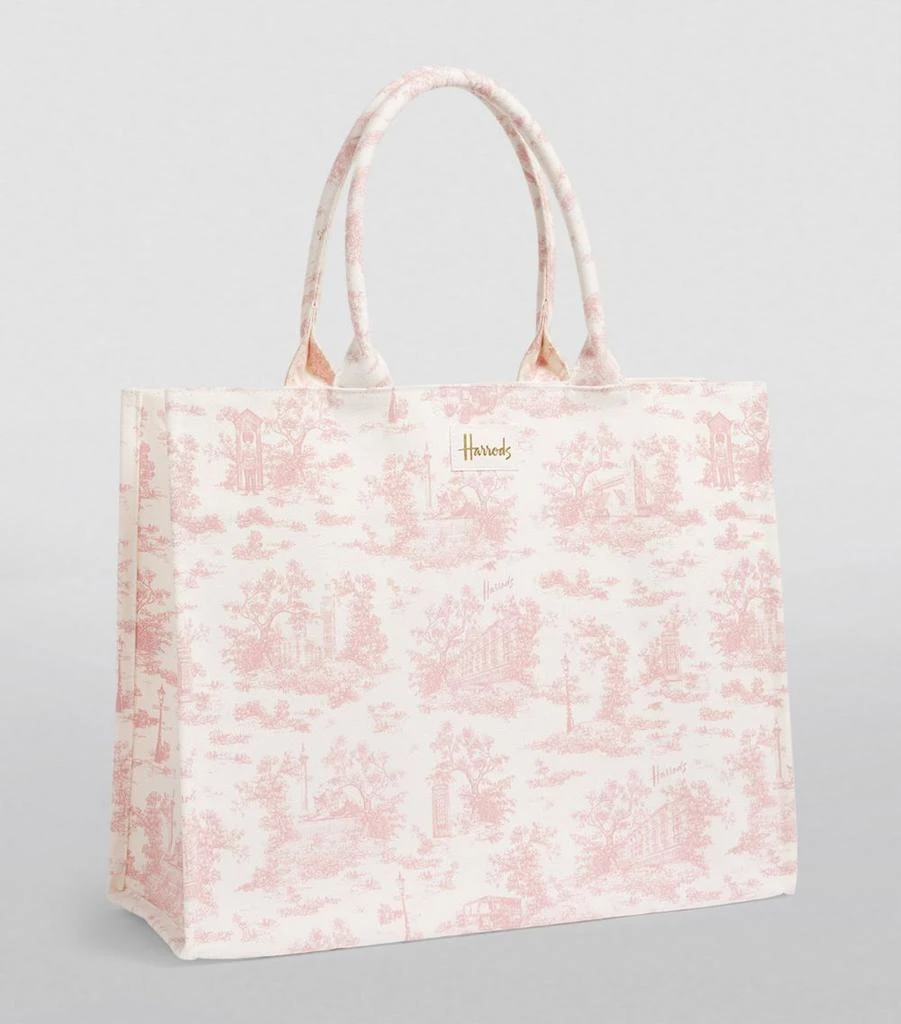 Harrods Toile Grocery Shopper Bag 3