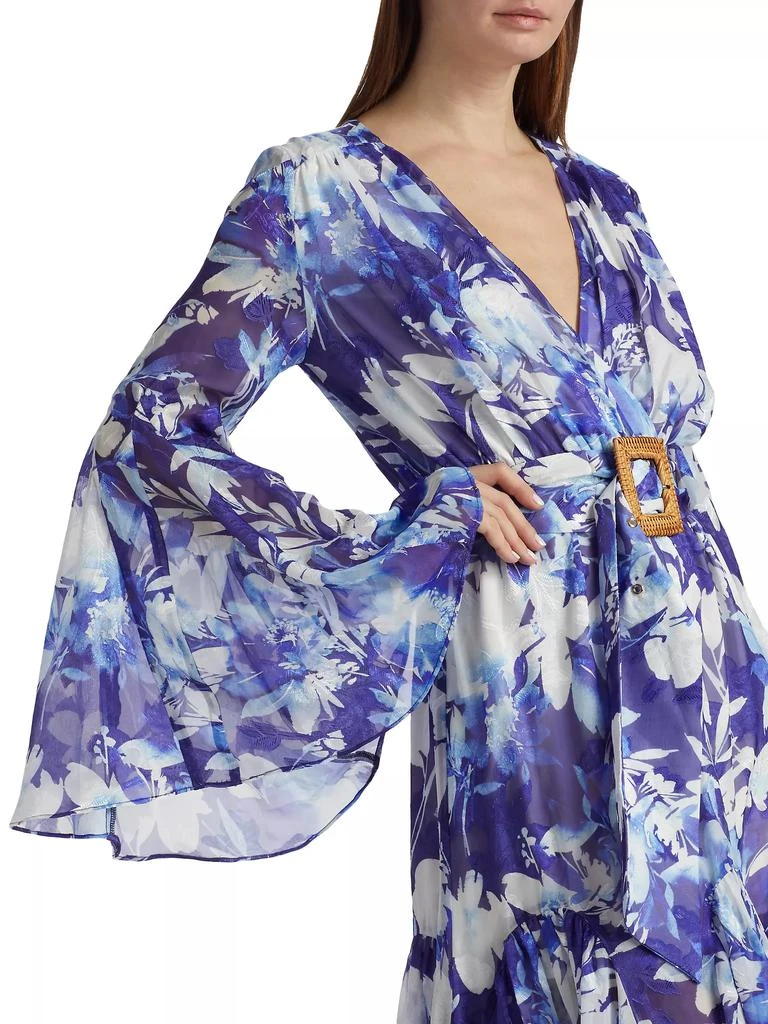 Elliatt Mendes Floral Geogrette Maxi Dress 6