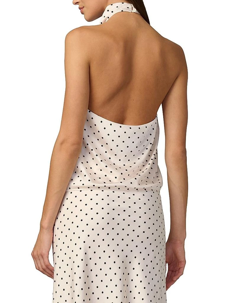Joe
s Jeans The Ines Polka Dot Draped Halterneck Top 5
