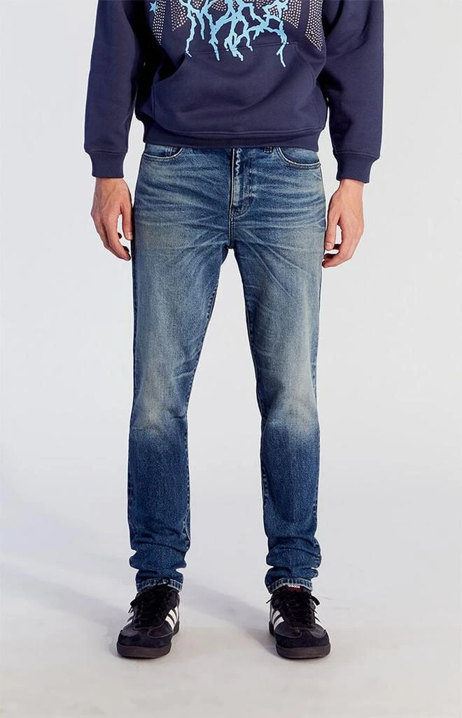 PacSun Bryce Stretch Stacked Skinny Jeans Medium Indigo 1