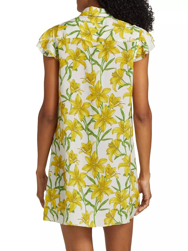 Alice + Olivia Jem Floral Cap-Sleeve Shirtdress 5