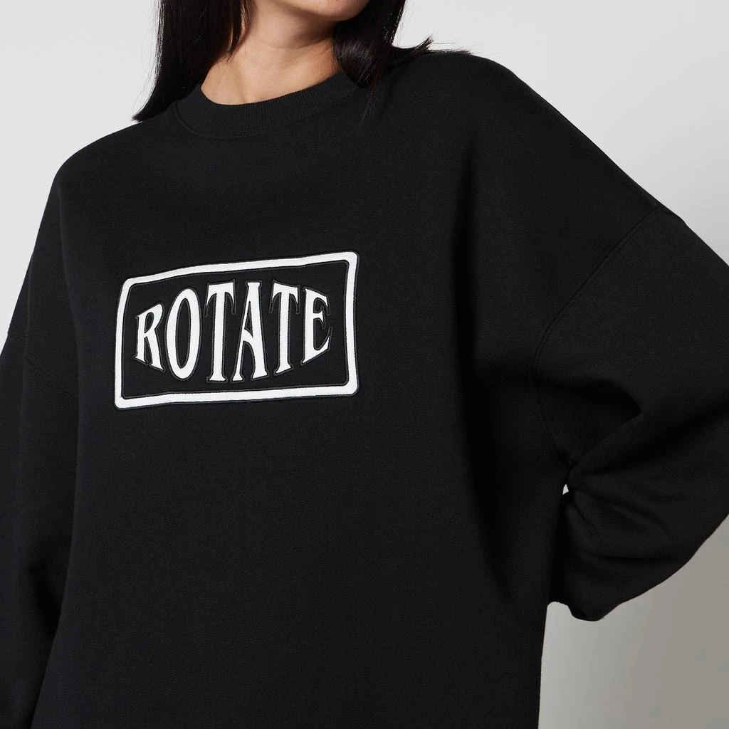 Rotate Sunday Logo-Embroidered Cotton-Jersey Sweatshirt 4