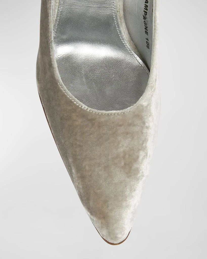 Dries Van Noten Velvet Commma-Heel Pumps 5