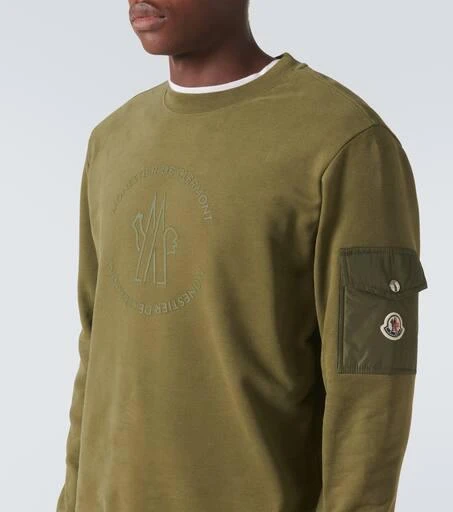 Moncler Logo cotton jersey sweatshirt 5