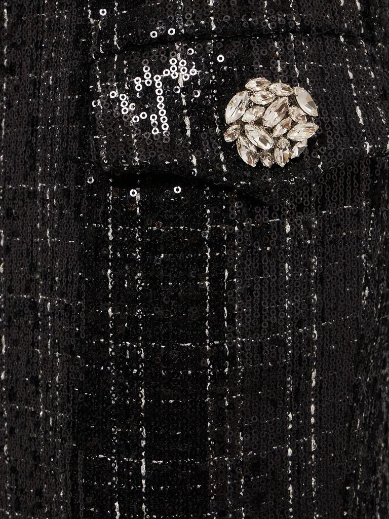 Balmain Glittered Tweed Mini Skirt 3