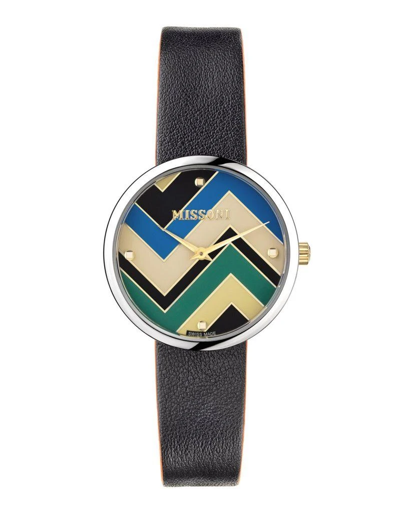 missoni Missoni M1 Leather Watch 4