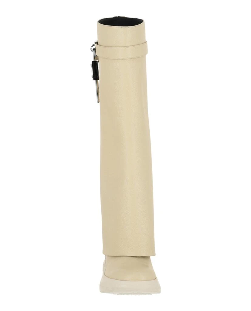 Givenchy Shark Lock Biker Boots In Grained Leather 4