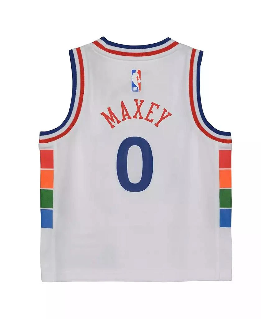 NIKE Toddler Tyrese Maxey White Philadelphia 76ers 2024/25 Swingman Player Jersey - City Edition 2