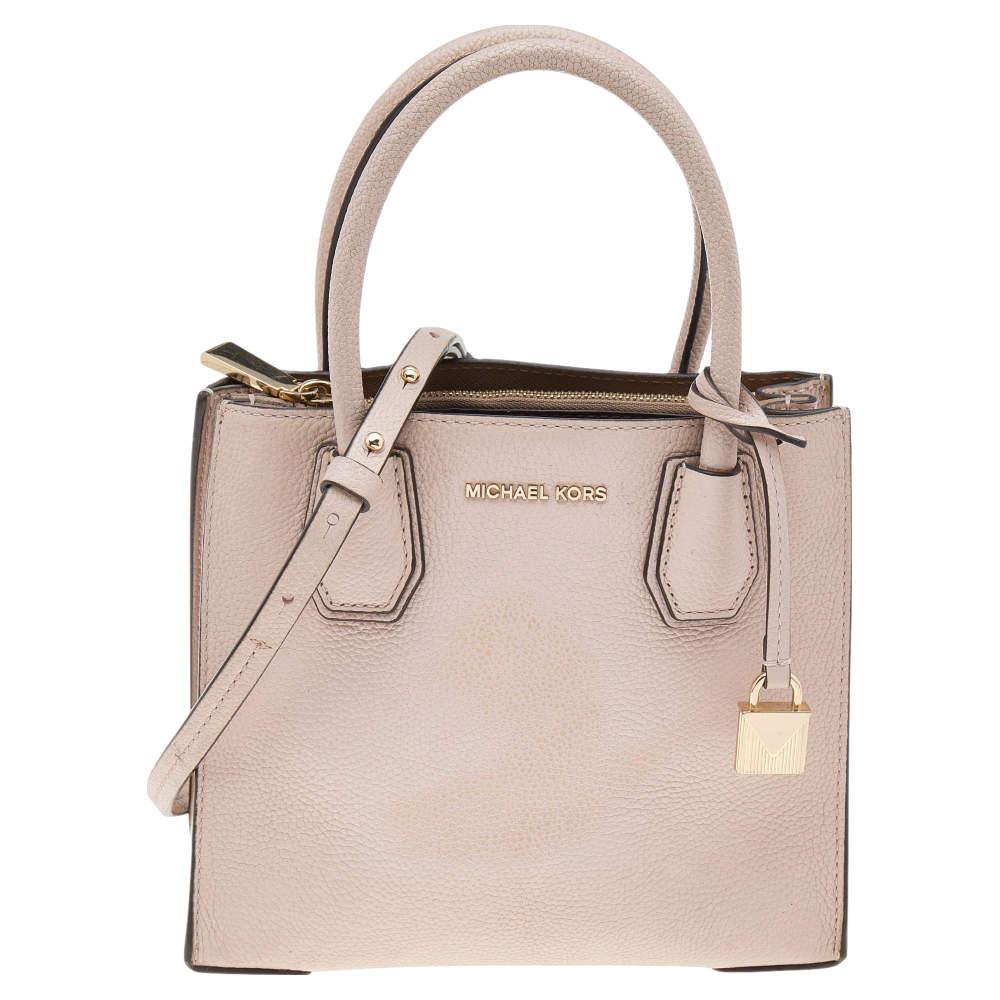 Michael Kors Michael Kors Blush Pink Leather Mini Mercer Tote