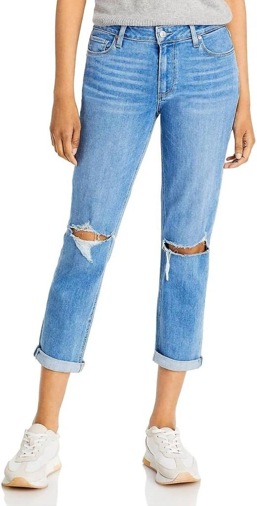 Paige Paige - Women's Brigitte Mid Rise Boyfriend Jeans 1