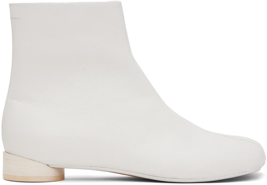 White Anatomic Ankle Boots – On Sale Now with Up to 48% Off