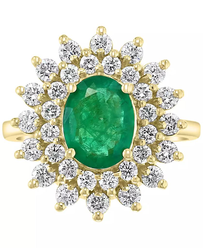 Effy EFFY® Emerald (1-1/2 ct. t.w.) & Diamond (1 ct. t.w.) Ring in 14k Gold