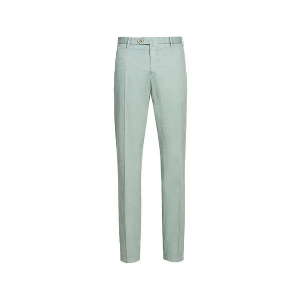 Faconnable Straight cotton and linen trousers 1