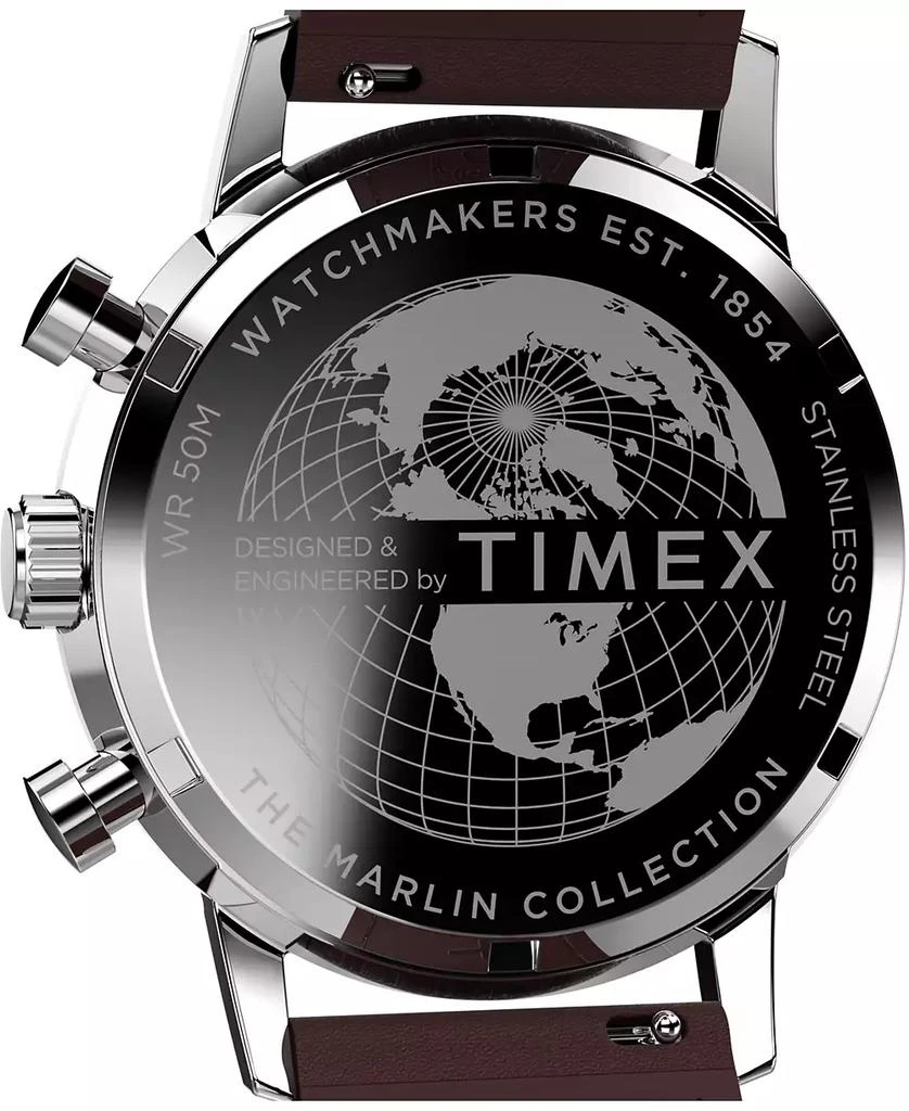 Timex Men
s Chronograph Brown Leather Watch, 40mm 4