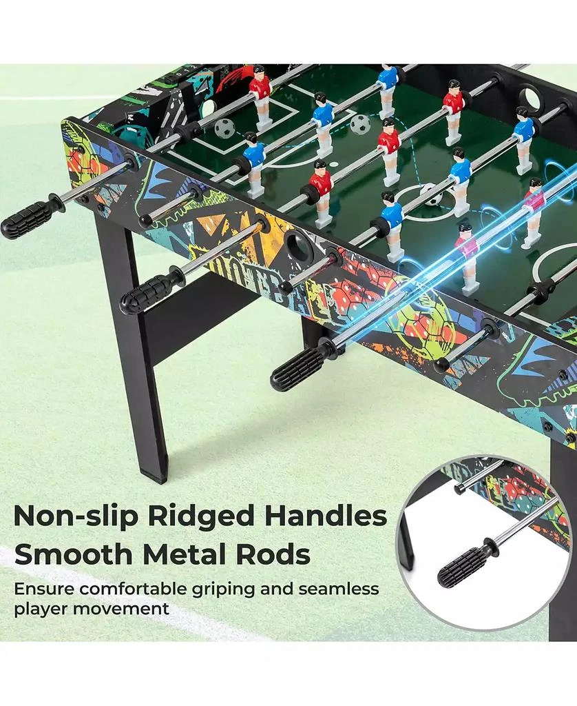 Mecale 37" Mini 2-in-1 Foosball Game Table with Detachable Legs, Tabletop Use 5