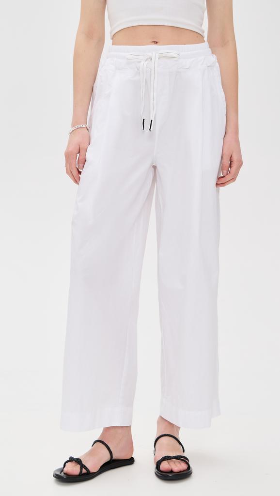 Stateside Fine Poplin Ribbed Waist Drawstring Pants