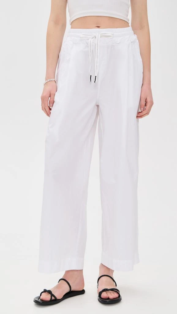 Stateside Fine Poplin Ribbed Waist Drawstring Pants 1