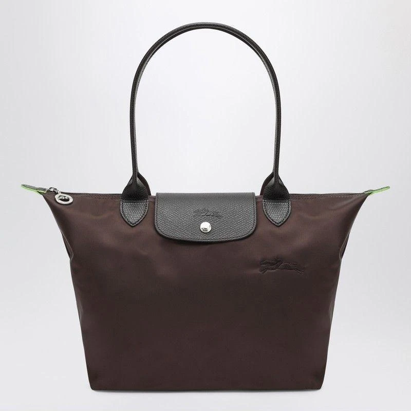 Longchamp MOCHA COLOURED LE PLIAGE GREEN M BAG 1