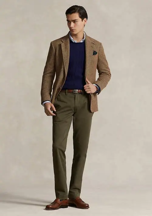 Ralph Lauren Stretch Straight Fit Washed Chino Pants 4