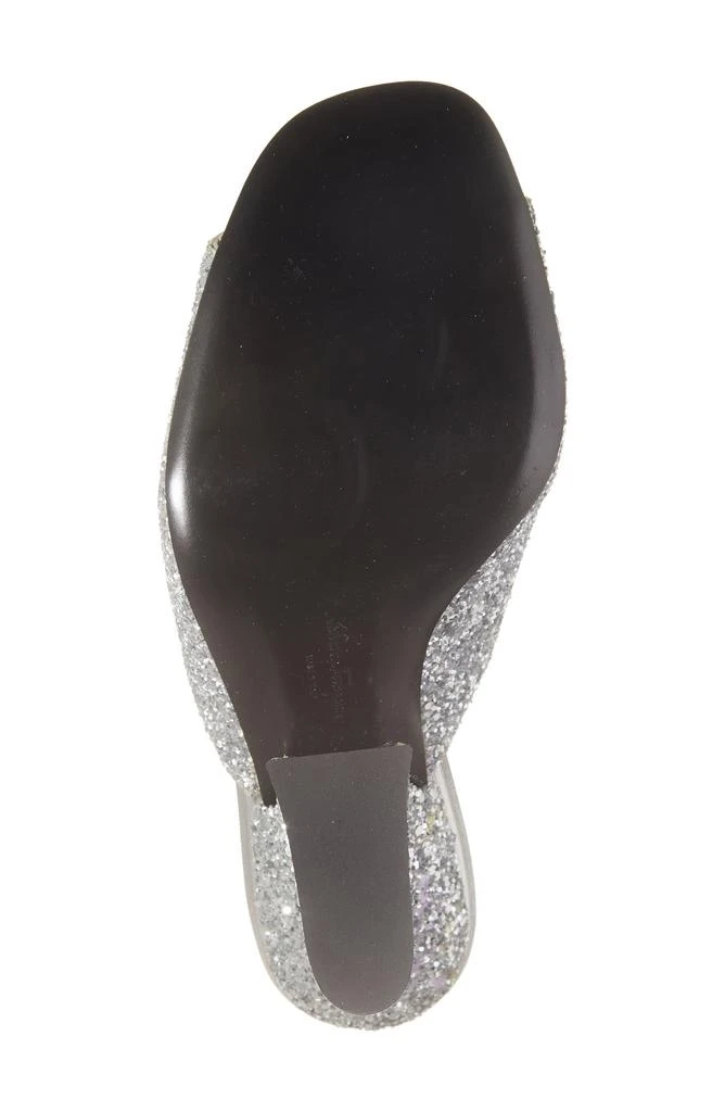 Salvatore Ferragamo Sansu Glitter F-Heel Sandal 6