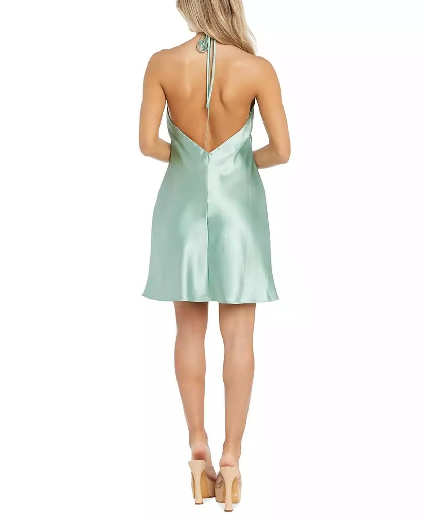 Morgan & Company Juniors' Satin Halter Mini Dress 2