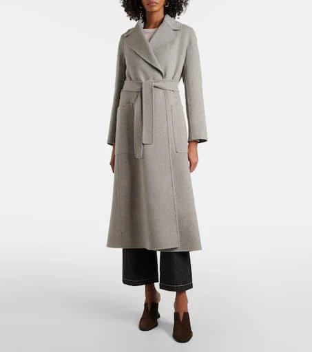 Max Mara Paolore virgin wool wrap coat 7