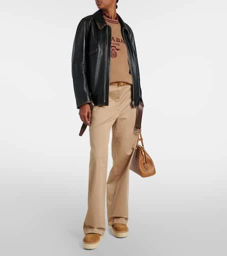 Prada Shearling-lined suede ankle boots 3