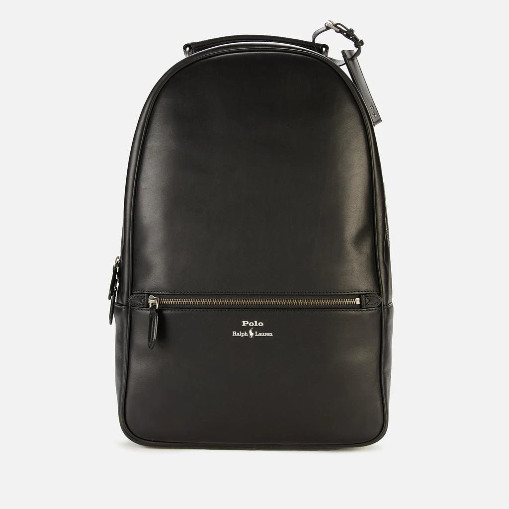 Polo Ralph Lauren Polo Ralph Lauren Men's Smooth Leather Backpack - Black 1