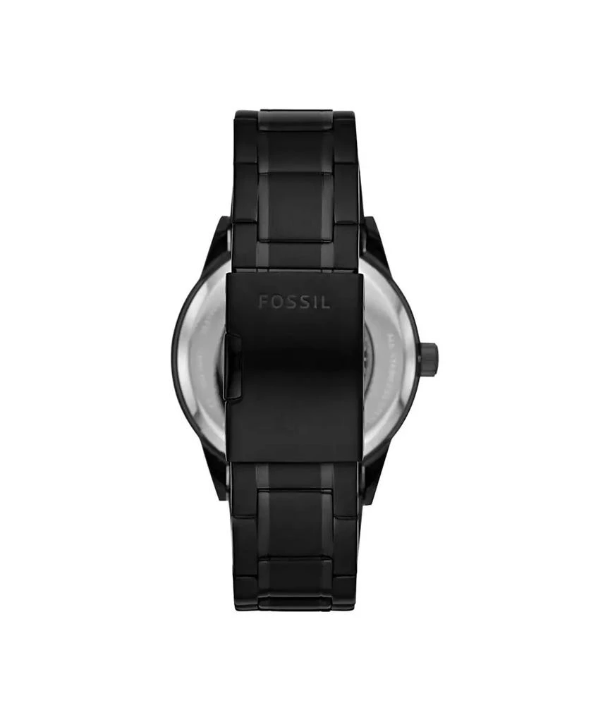 Fossil Men's Flynn Automatic Black Stainless Steel Watch 48mm 2