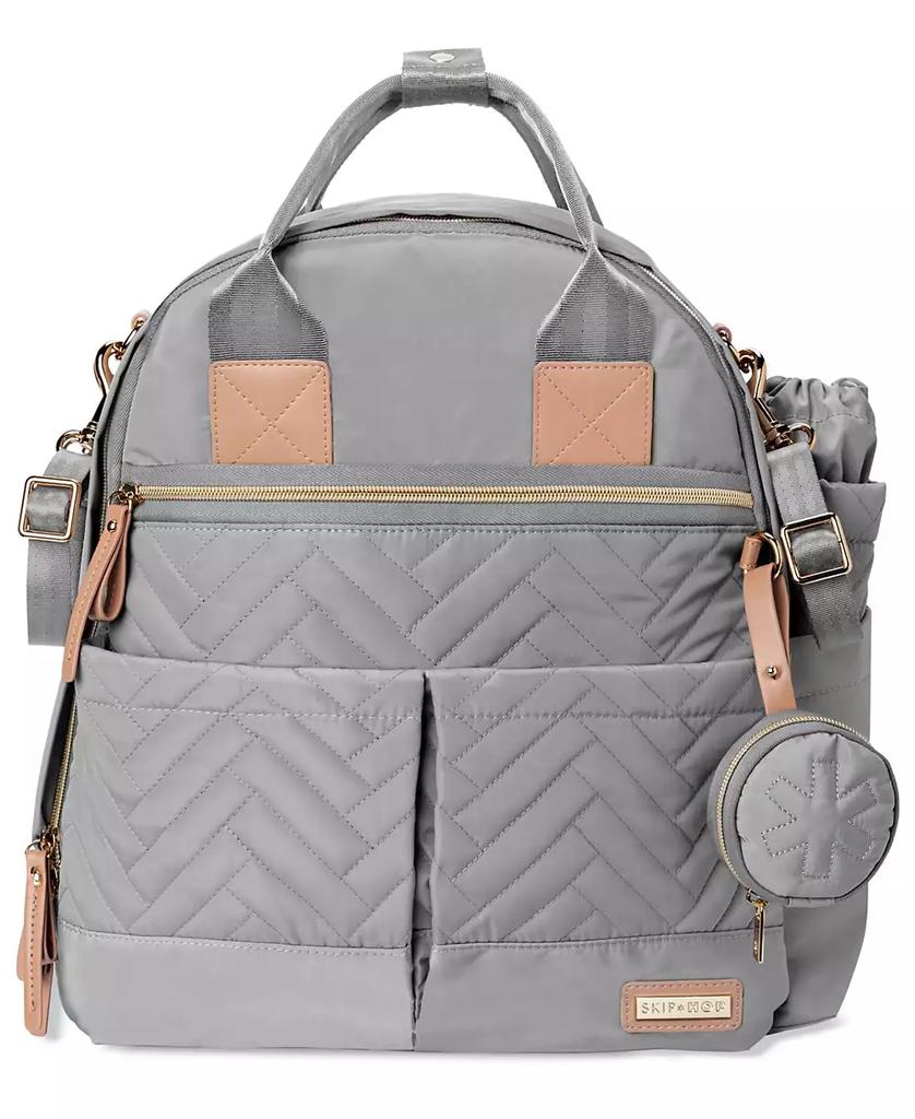 Skip Hop Suite Convertible Diaper Backpack, 6 Piece Set
