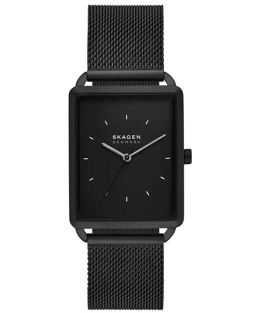 Skagen Men's Hagen Three Hand Black Stainless Steel 36mm 1