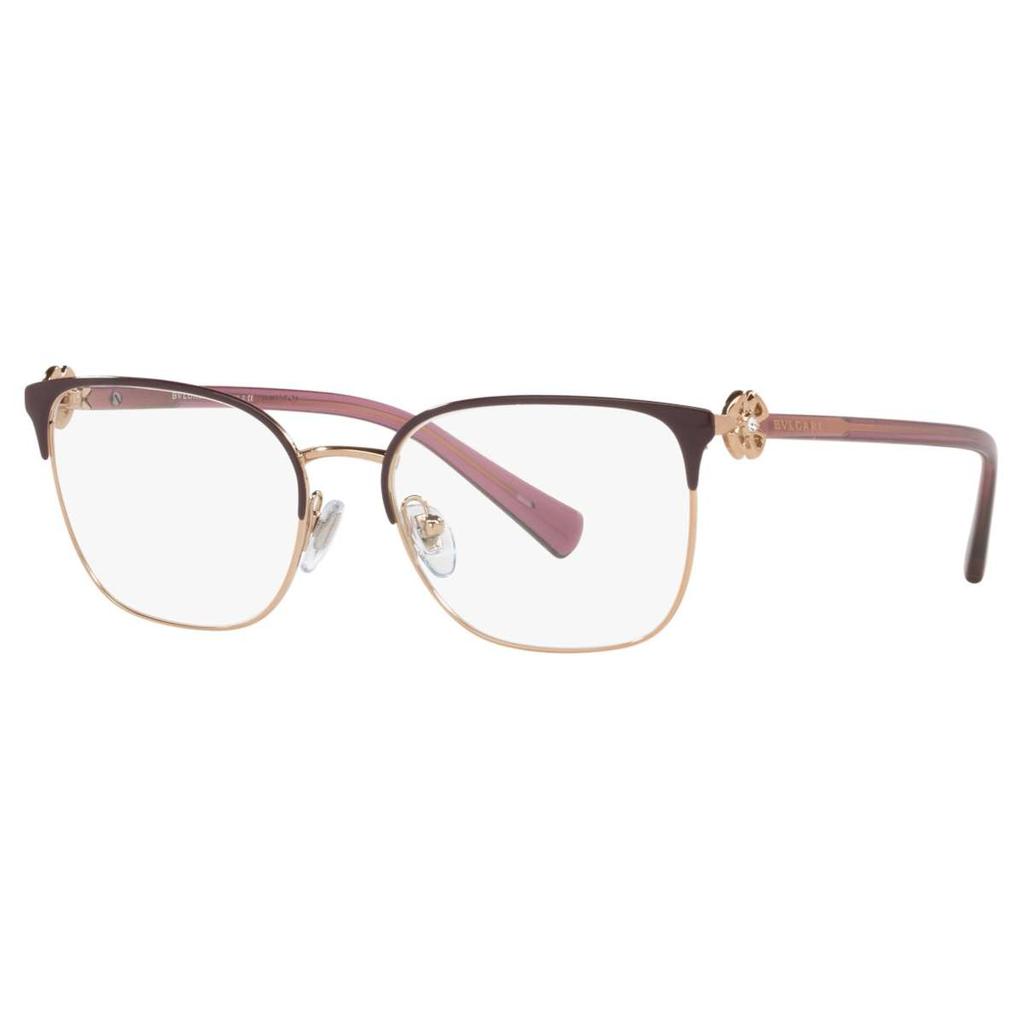 BVLGARI Bulgari Women's Rose Gold Square Opticals