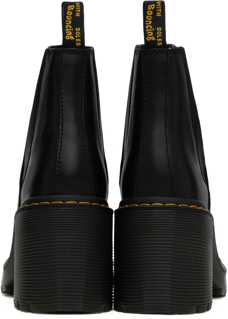 Dr. Martens Black Spence Leather Flared Heel Chelsea Boots 2