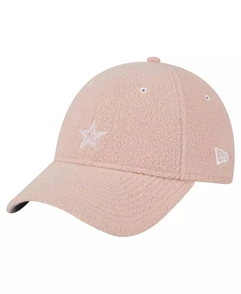 New Era Women's Light Pink Dallas Cowboys Cozy 9FORTY Adjustable Hat 1