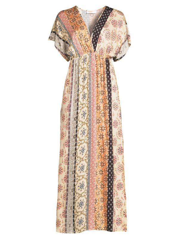 Renee C. Print Surplice Maxi Dress 3