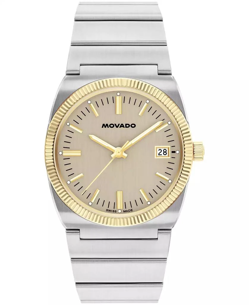 Movado Men's Ondoplan Swiss Quartz Stainless Steel Watch 36mm 1
