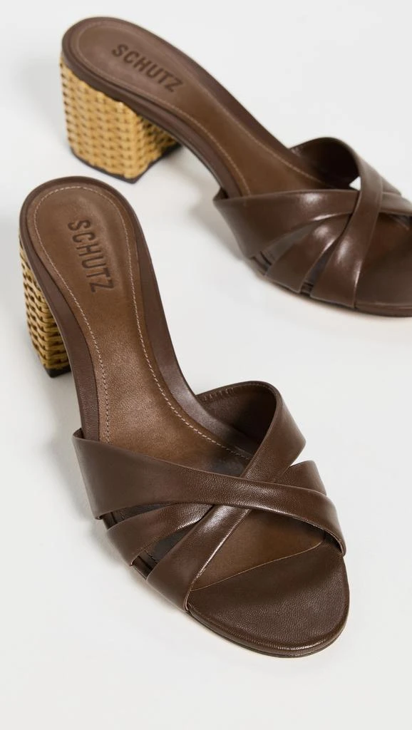 Schutz Keefa Straw Mules 4