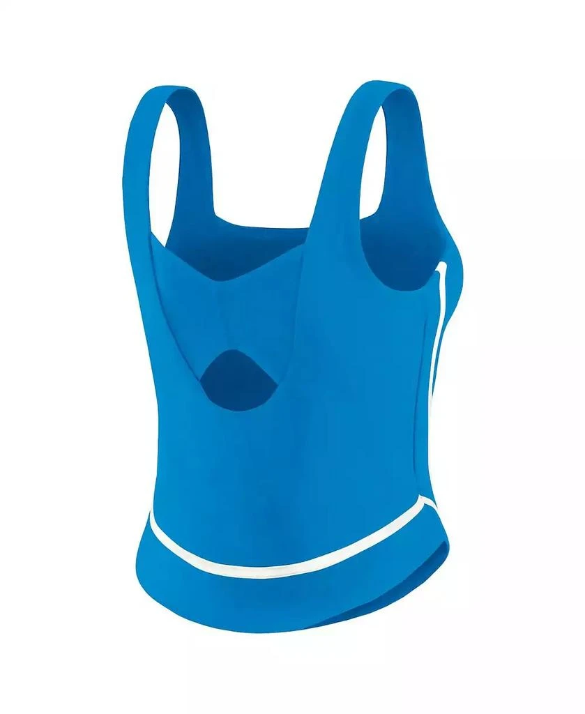 WEAR by Erin Andrews Women's Blue Detroit Lions Square Neck Tank Top 3