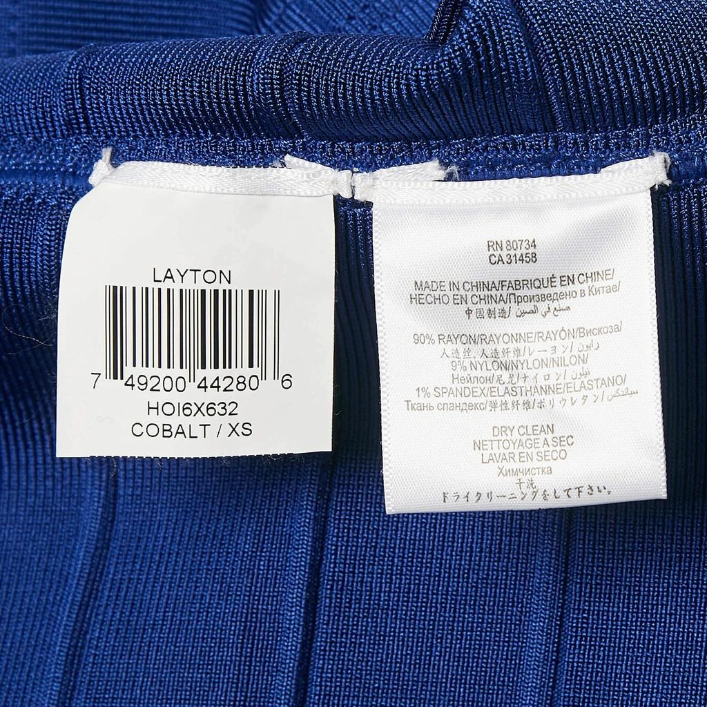 Herve Leger Herve Leger Cobalt Blue Bandage Knit Jersey Layton Dress XS 7