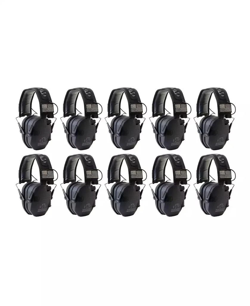 Walkers Walker
s Razor Slim Ultra Low Profile Compact Design Earmuffs (Black) 10-Pack