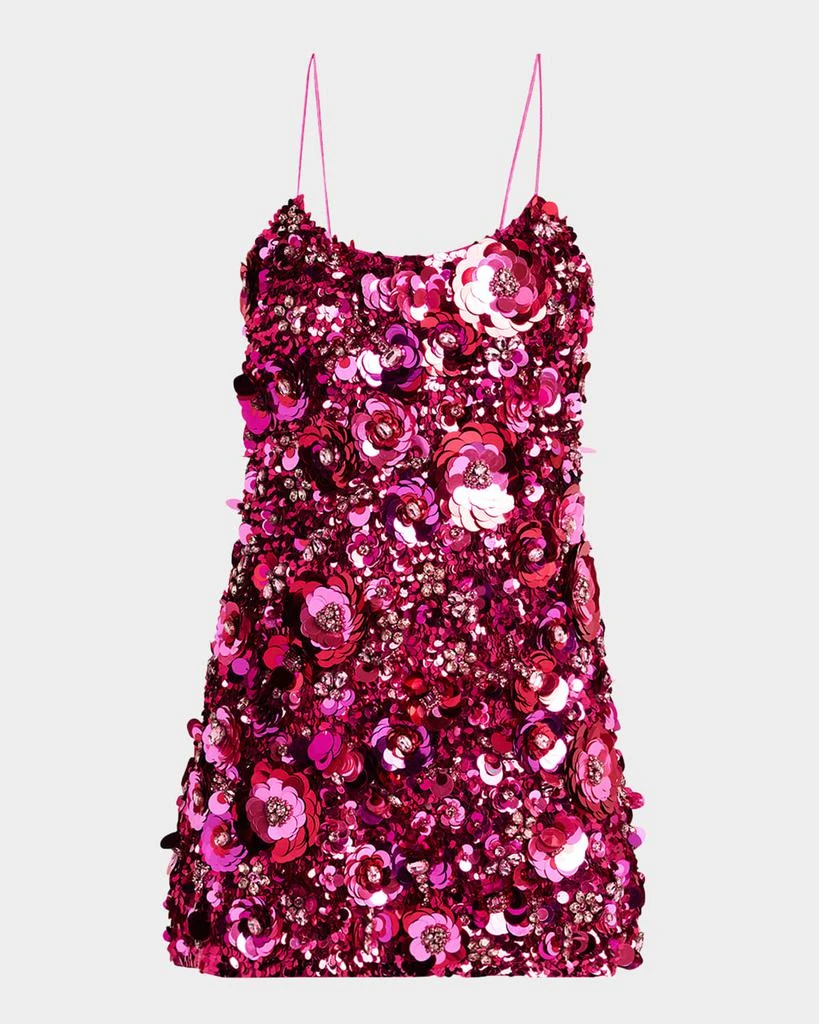 LOVESHACKFANCY Rutherford Sequined Mini Dress 1